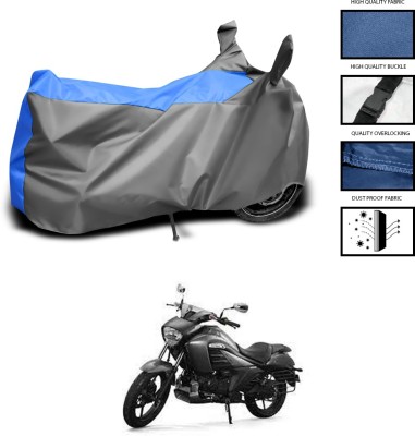 CODOKI Waterproof Two Wheeler Cover for Suzuki(intruder 150, Grey, Blue)