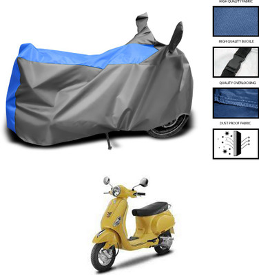 CODOKI Waterproof Two Wheeler Cover for Piaggio(Vespa LX 125, Grey, Blue)
