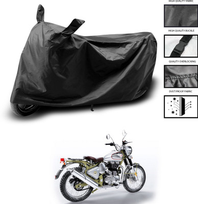 CODOKI Waterproof Two Wheeler Cover for Royal Enfield(Bullet Trials 500, Black)