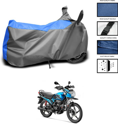 PAGORA Waterproof Two Wheeler Cover for Hero(Passion Pro TR, Grey, Blue)