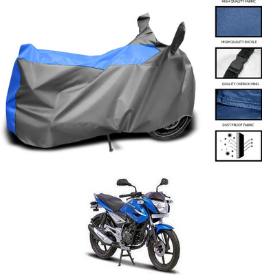 CODOKI Waterproof Two Wheeler Cover for Bajaj(XCD 125cc, Grey, Blue)