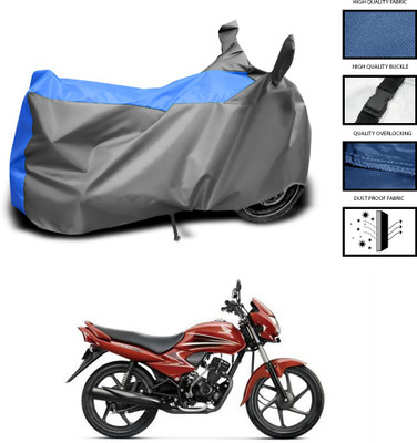 CODOKI Waterproof Two Wheeler Cover for Honda(Dream Yuga, Grey, Blue)