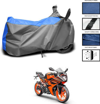 CODOKI Waterproof Two Wheeler Cover for KTM(RC 200, Grey, Blue)