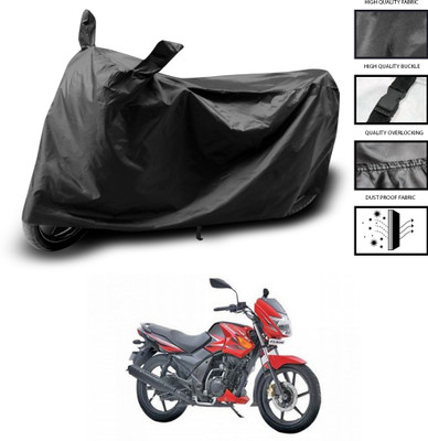 PAGORA Waterproof Two Wheeler Cover for TVS(Flame DS 125, Black)