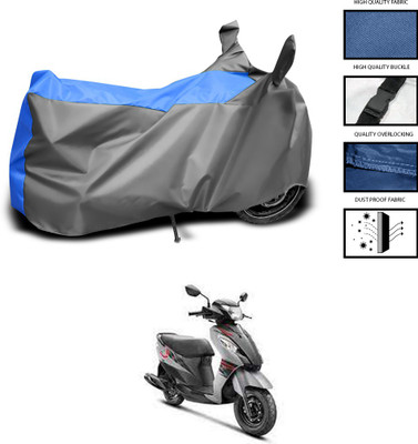 CODOKI Waterproof Two Wheeler Cover for Suzuki(Let's, Grey, Blue)
