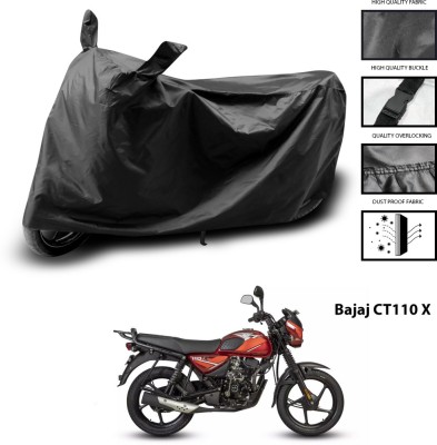 GOSHIV-car and bike accessories Waterproof Two Wheeler Cover for Bajaj(Black)