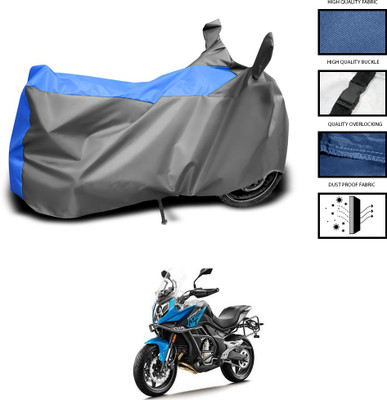 PAGORA Waterproof Two Wheeler Cover for CFMoto(650MT, Grey, Blue)