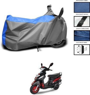 CODOKI Waterproof Two Wheeler Cover for Mahindra(Duro 125, Grey, Blue)