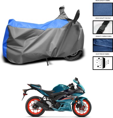 CODOKI Waterproof Two Wheeler Cover for Yamaha(YZF-R1, Grey, Blue)