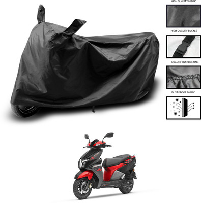 GOSHIV-car and bike accessories Waterproof Two Wheeler Cover for TVS(NTORQ, Black)