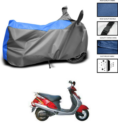 CODOKI Waterproof Two Wheeler Cover for Kinetic(Nova EX, Grey, Blue)