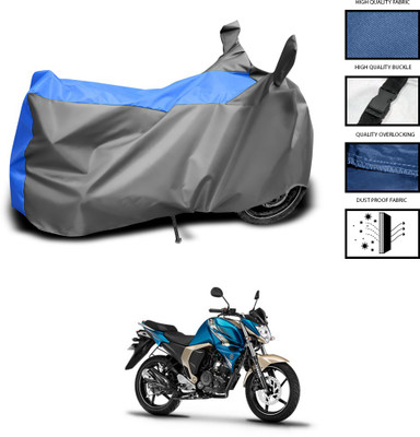 CODOKI Waterproof Two Wheeler Cover for Yamaha(FZ16, Grey, Blue)