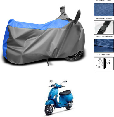 CODOKI Waterproof Two Wheeler Cover for Piaggio(SXL 125 BS6, Grey, Blue)