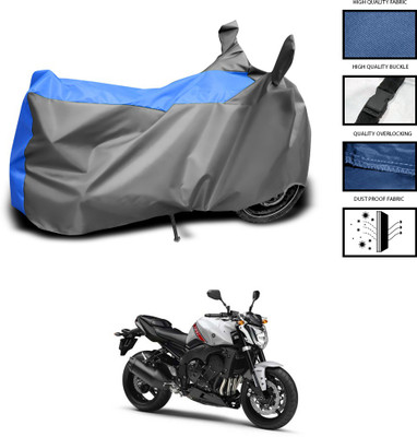 GOSHIV-car and bike accessories Waterproof Two Wheeler Cover for Yamaha(FZ25, Grey, Blue)