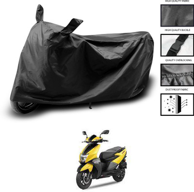 CODOKI Waterproof Two Wheeler Cover for TVS(Scooty, Black)