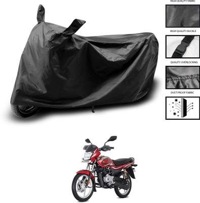 PAGORA Waterproof Two Wheeler Cover for Bajaj(Platina 110 H-Gear, Black)