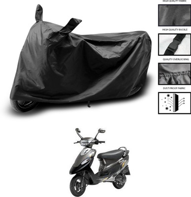 CODOKI Waterproof Two Wheeler Cover for TVS(Scooty Pep+, Black)