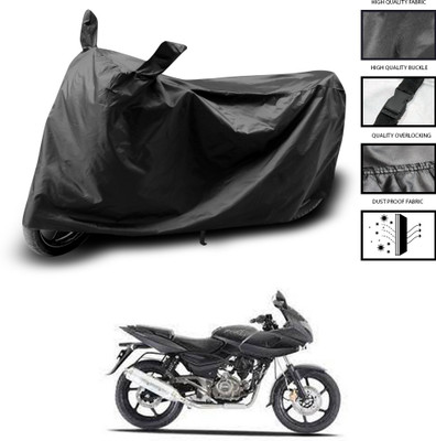 PAGORA Waterproof Two Wheeler Cover for Bajaj(Pulsar 220 DTS-i, Black)