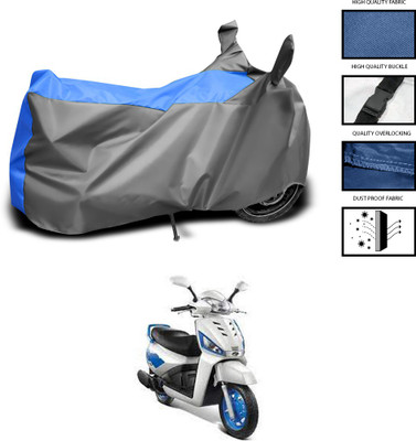 PAGORA Waterproof Two Wheeler Cover for Mahindra(Gusto 125, Grey, Blue)