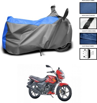 PAGORA Waterproof Two Wheeler Cover for TVS(Flame DS 125, Grey, Blue)