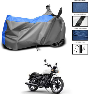CODOKI Waterproof Two Wheeler Cover for Royal Enfield(Thunderbird 350, Grey, Blue)