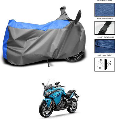 PAGORA Waterproof Two Wheeler Cover for CFMoto(650GT, Grey, Blue)