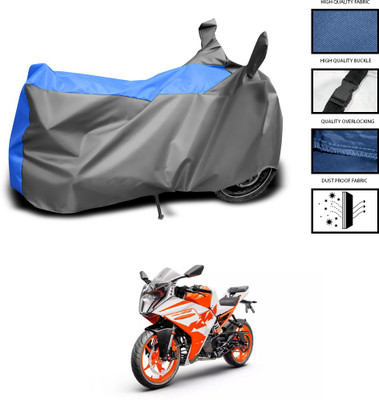 CODOKI Waterproof Two Wheeler Cover for KTM(RC 125, Grey, Blue)