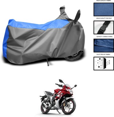 PAGORA Waterproof Two Wheeler Cover for Suzuki(Gixxer SF, Grey, Blue)