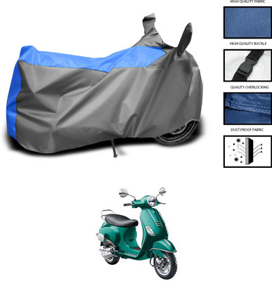 CODOKI Waterproof Two Wheeler Cover for Piaggio(VXL 150 BS6, Grey, Blue)