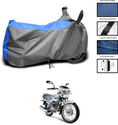 GOSHIV-car and bike accessories Waterproof Two Wheeler Cover for TVS(Victor, Grey, Blue)