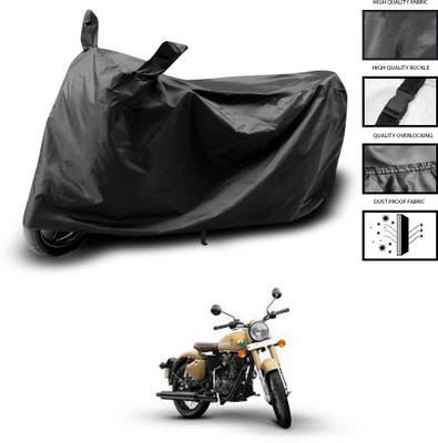 PAGORA Waterproof Two Wheeler Cover for Royal Enfield(Classic 350 Signals, Black)