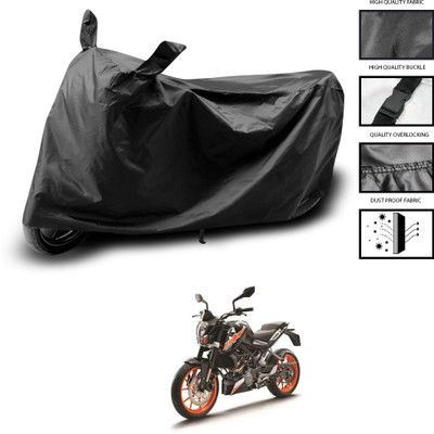 PAGORA Waterproof Two Wheeler Cover for KTM(Duke 200, Black)