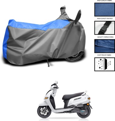 CODOKI Waterproof Two Wheeler Cover for TVS(iQube, Grey, Blue)