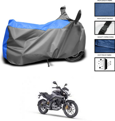 PAGORA Waterproof Two Wheeler Cover for Bajaj(Pulsar 160 NS DTS-i, Grey, Blue)