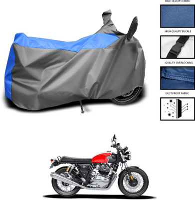 CODOKI Waterproof Two Wheeler Cover for Royal Enfield(Interceptor 650, Grey, Blue)