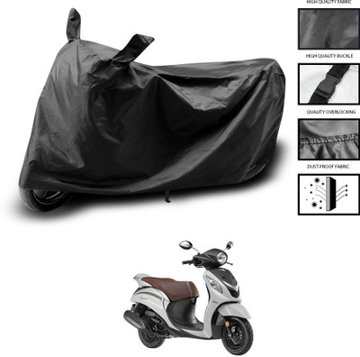 CODOKI Waterproof Two Wheeler Cover for Yamaha(Fascino, Black)