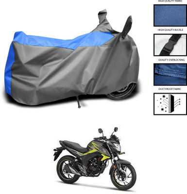 CODOKI Waterproof Two Wheeler Cover for Honda(CB Unicorn, Grey, Blue)