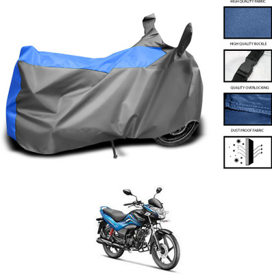 PAGORA Waterproof Two Wheeler Cover for Hero(Passion Xpro, Grey, Blue)