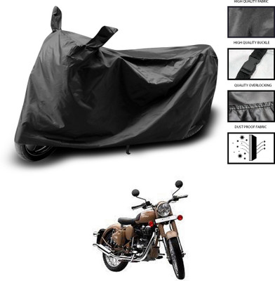 CODOKI Waterproof Two Wheeler Cover for Royal Enfield(Classic Desert Storm, Black)