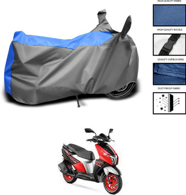 PAGORA Waterproof Two Wheeler Cover for TVS(Ntorq 125, Grey, Blue)