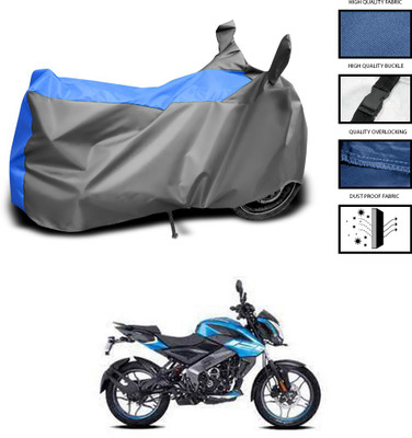 CODOKI Waterproof Two Wheeler Cover for Bajaj(Pulsar NS 200, Grey, Blue)