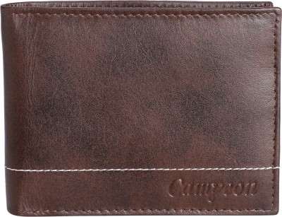 Campeon Men Formal Brown Genuine Leather Wallet(6 Card Slots)