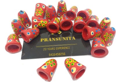 PRANSUNITA Wooden Bells Beads (2.5 cm) Used for Art and Crafts Pack of 20