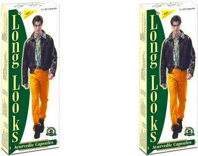 Omni HERBAL LONG LOOK GROW HEIGHT CAPSULE PACK OF 2 EACH 60 CAPSULE