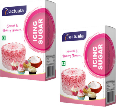 AACTUALA Icing Sugar Powder For Baking - Pack of 2 Icing Sugar Powder(2 x 100 g)