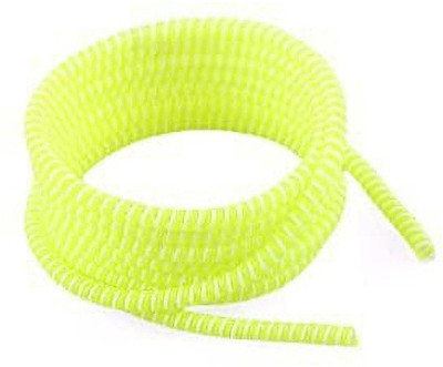 BLEY Spiral Cable Protector (Pack Of 2) 1 Meters Each-Full Size Cable Cord Yellow Cable Protector(Yellow)