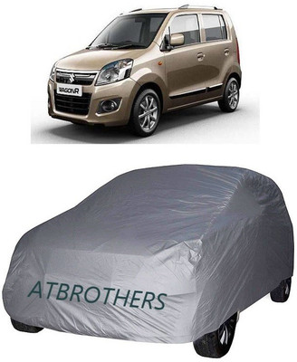 ATBROTHERS Car Cover For Maruti Suzuki Wagon R 1.0 (Without Mirror Pockets)(Grey)