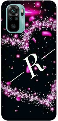 3D U PRINT Back Cover for Redmi Note 10 (4G),M2101K7AI, R letter,R name R word(Pink, Waterproof, Pack of: 1)