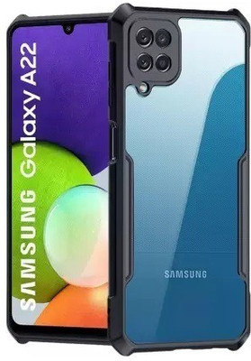 Mersal Back Cover for Samsung Galaxy A22 4G : :Gloss Finish Boom TPU(Black)
