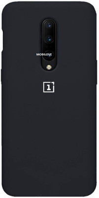 MOBILOVE Back Cover for OnePlus 7 Pro | Pure Liquid Soft Matte Silicone Case(Black, Shock Proof, Silicon, Pack of: 1)